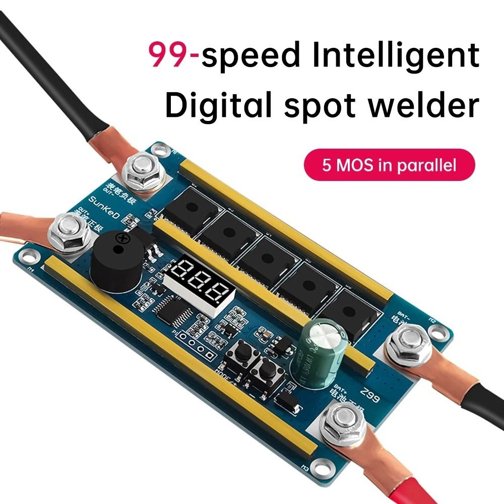 Diy Electronics Spot Welder - Soldador Portátil 12V com Display Digital,