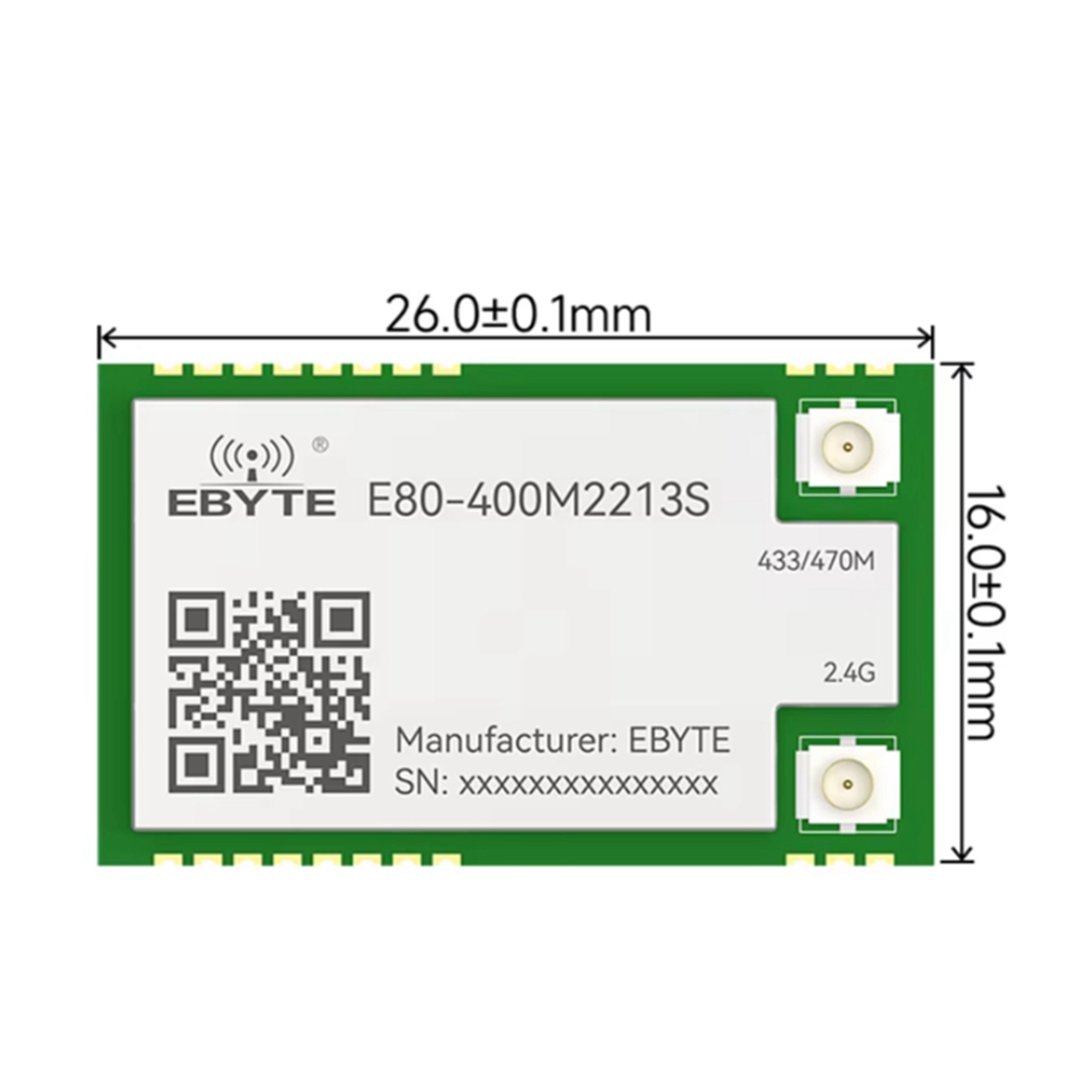 Rf 433Mhz Module - 2X Módulo Lora EBYTE LR1121 de