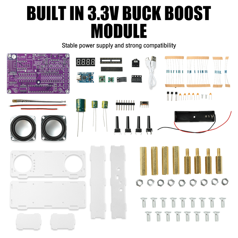 Diy Audio Electronics Projects - Kit Eletrônico DIY de Rádio FM