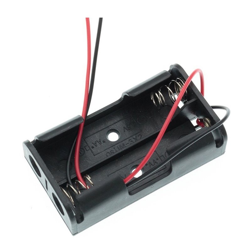 Diy Electronics Wire - AAAEL-100Pcs Caixa para 2 Pilhas AA