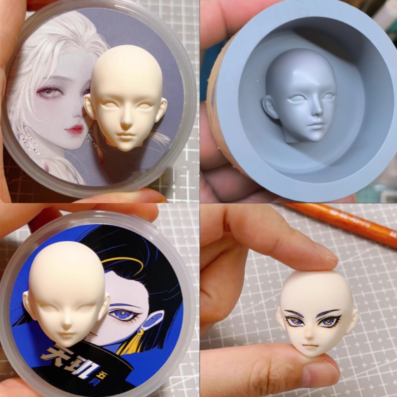 Diy Q - 3.0/3.6cm q-versão proporcional rosto molde de