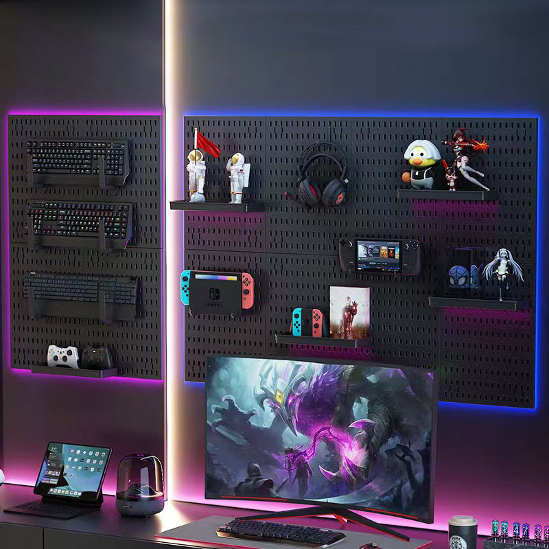 Diy Electronics Rack - Placa de parede sem perfuração para