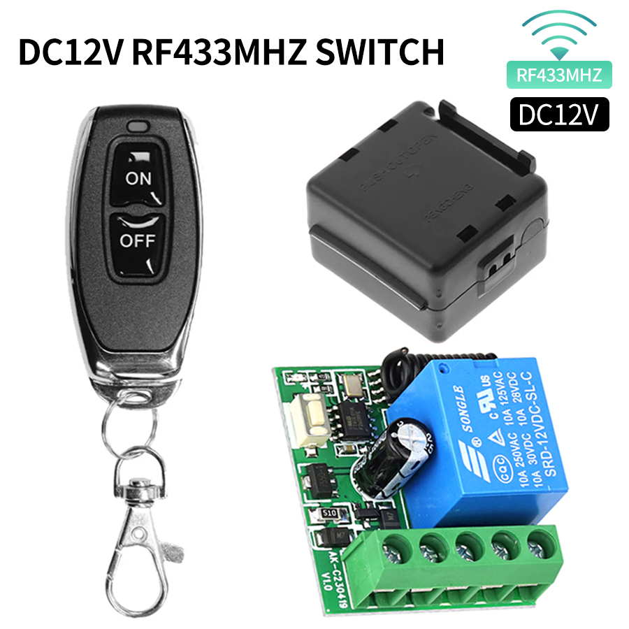 Rf 433Mhz Module - 433mhz diy interruptor sem fio dc12v