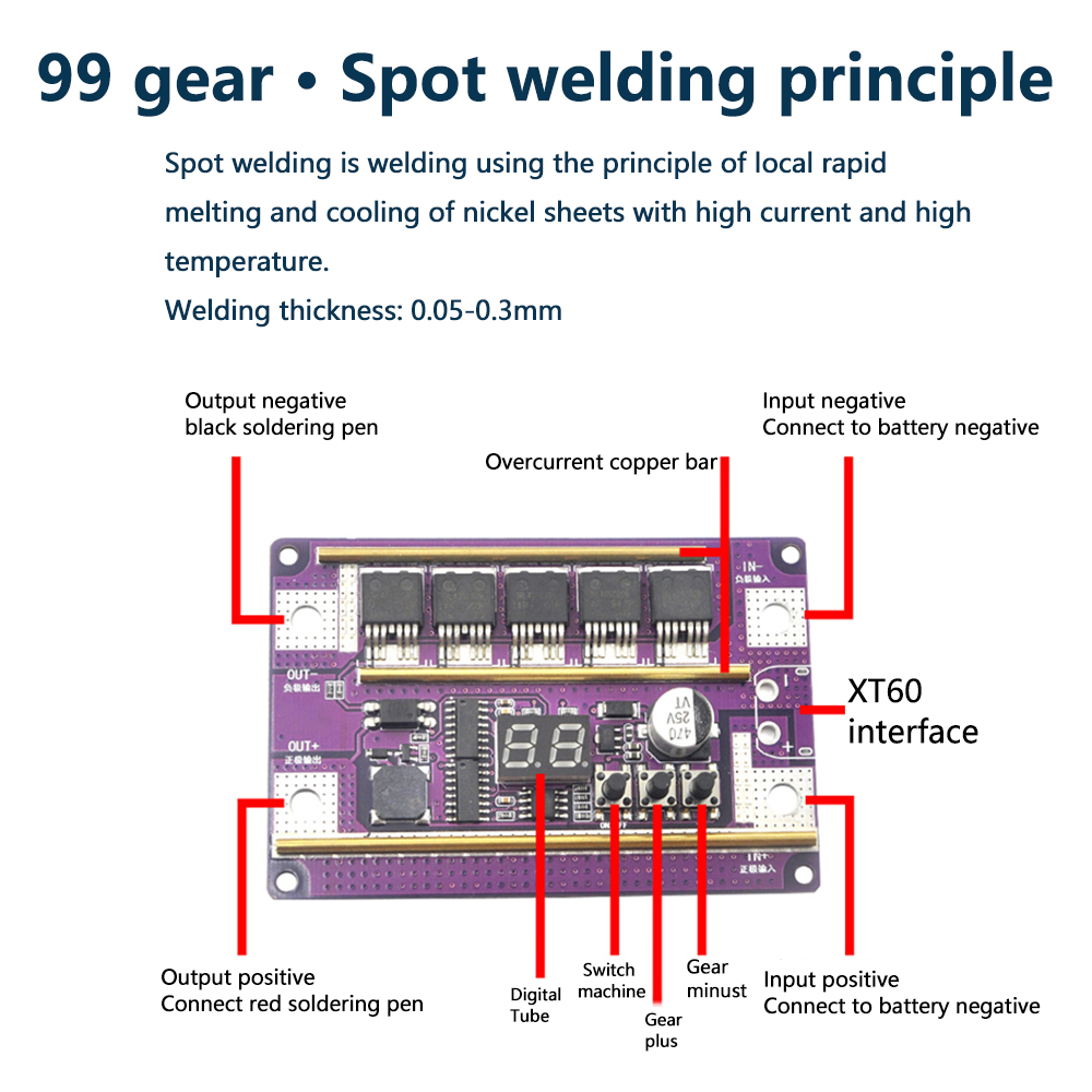 12v soldador de ponto kits diy - Diy Electronics Spot Welder avaliação e preço