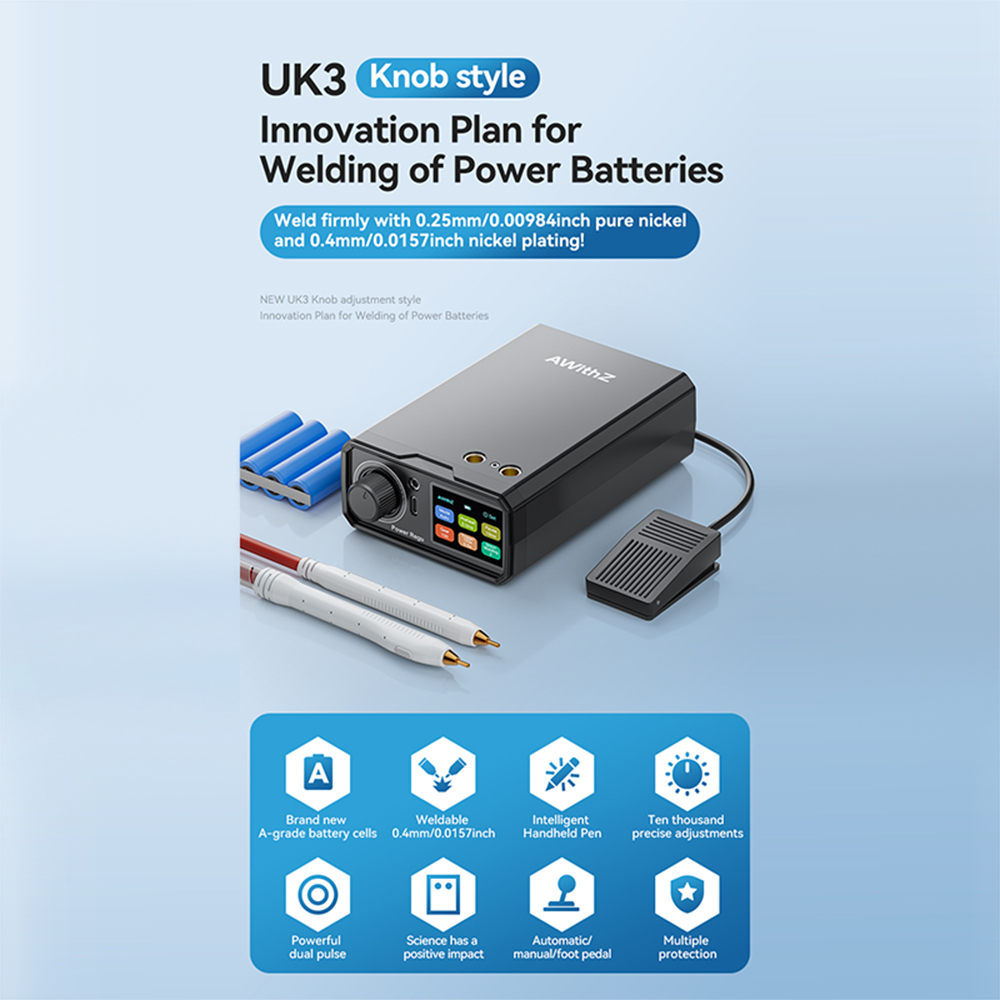 Awktz uk3 pedal soldador de po - Diy Electronics Spot Welder avaliação e preço