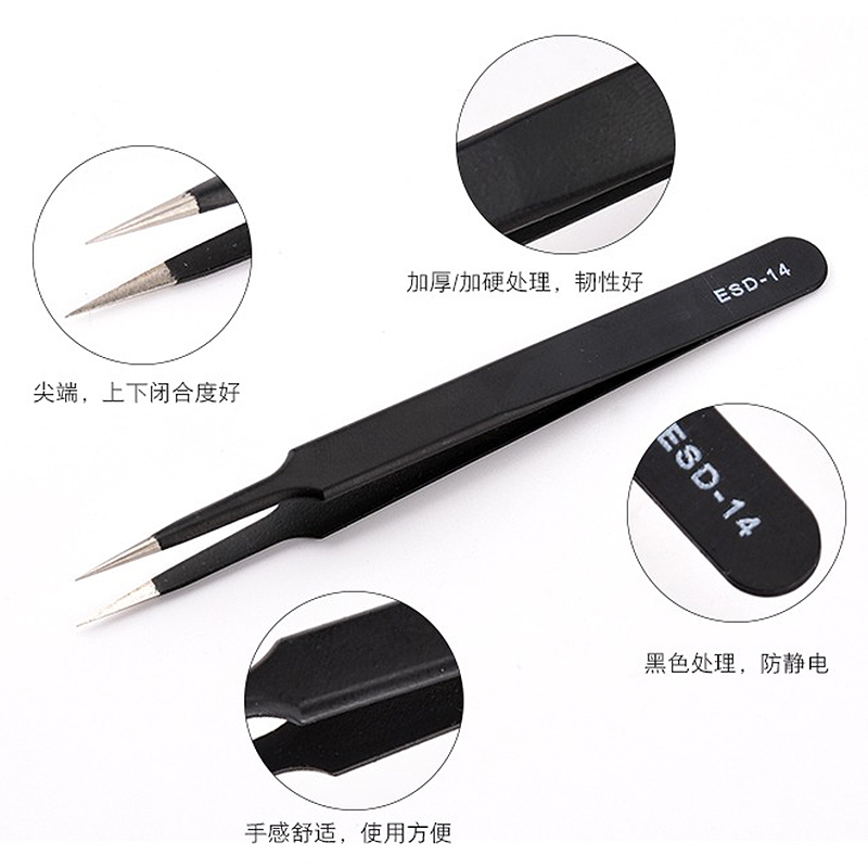 Pinça anti-estática esd de aço - Diy Home Electronics Lab avaliação e preço