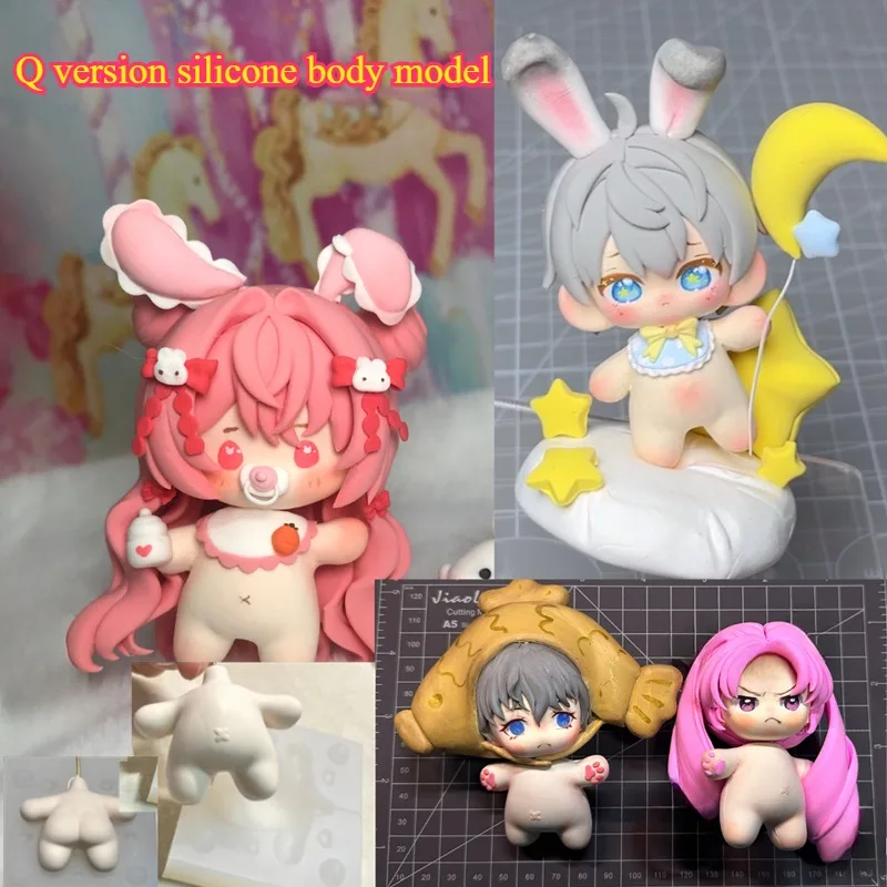 Q Version Cute Silicone Body/f - Diy Q avaliação e preço