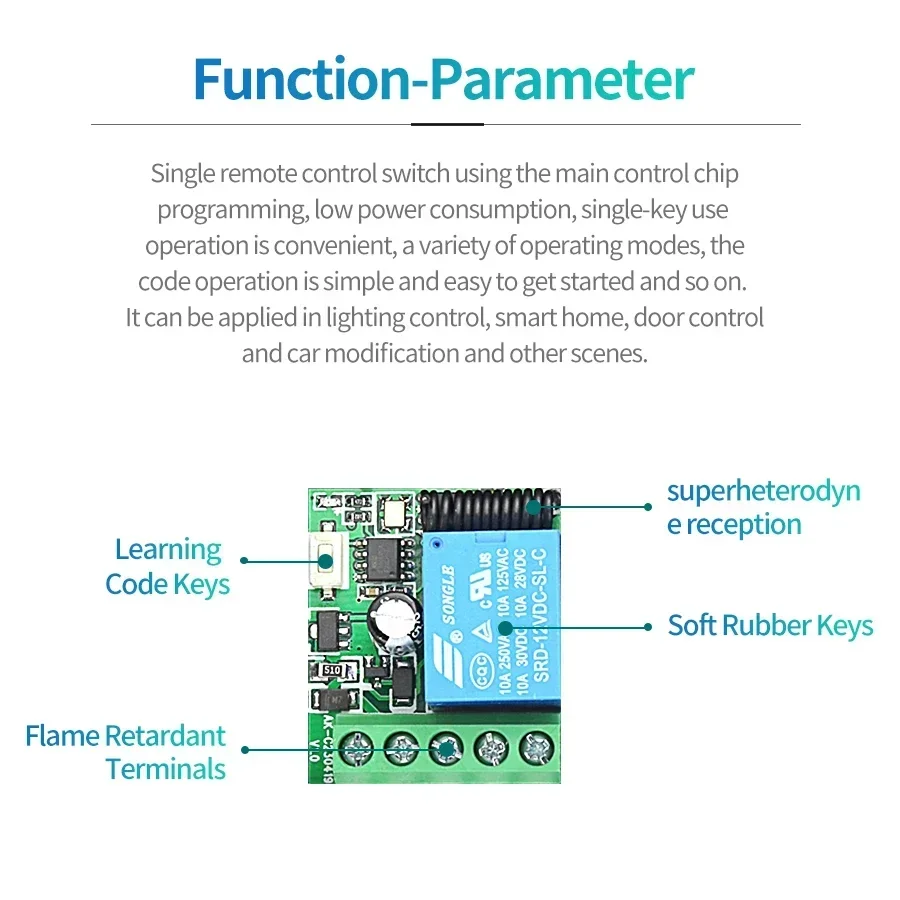 Interruptor inteligente de con - Rf 433Mhz Module avaliação e preço