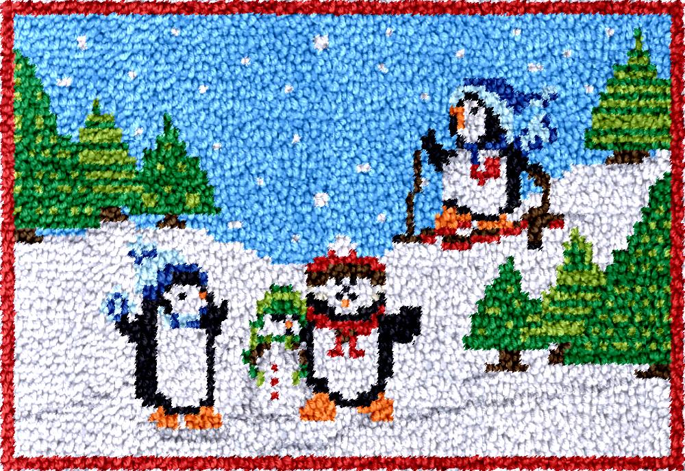 Pinguins trava gancho tapete k - Diy Electronics Art avaliação e preço