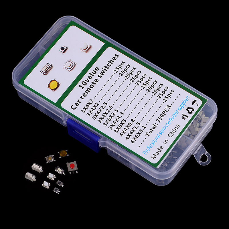 100/250 pçs botão interruptor  - Diy Electronics Button avaliação e preço