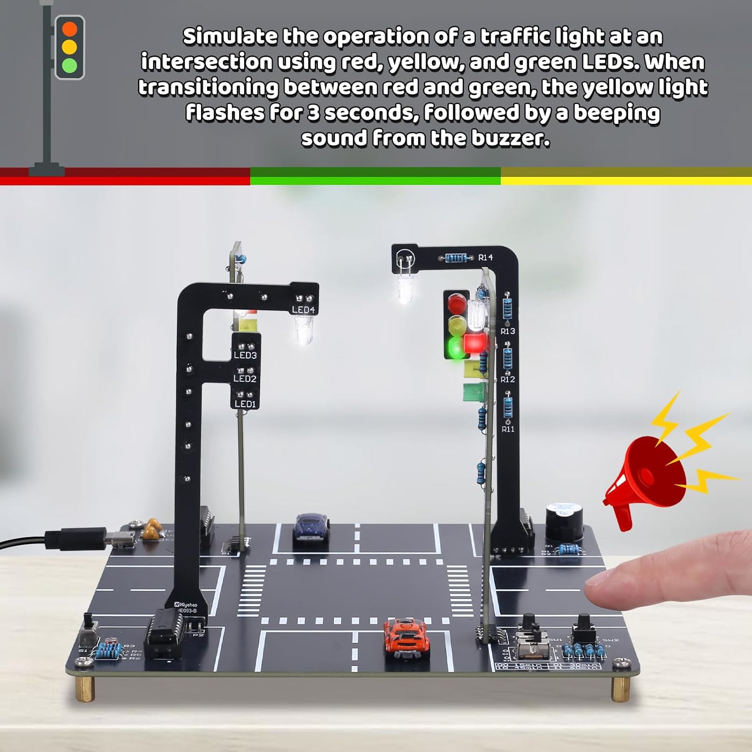 Kit simulador de semáforo com  - Diy Electronics Projects For Adults avaliação e preço